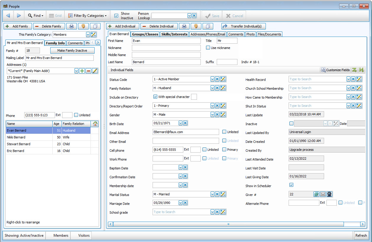 screenshot of Church Windows